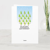 St Lucia Christmas van Julafton Wenskaart Feestdagen Kaart (Achterkant)