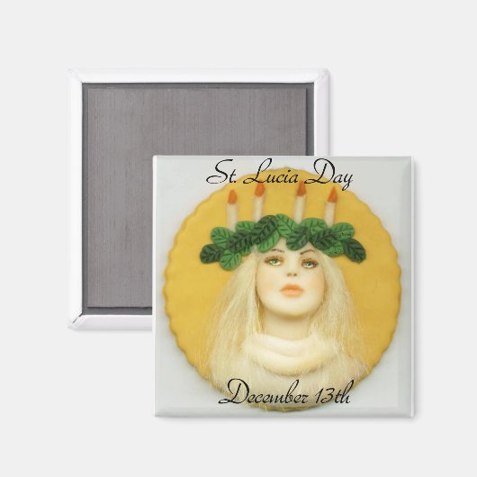 St. Lucia Dag 094 JL Biel Magneet (Voorkant / Achterkant)