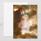 St. Lucia Dagboom JL Biel Feestdagenkaart (Voorkant / Achterkant)