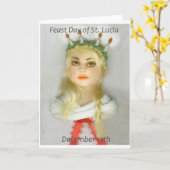 St. Lucia Day 173 de Engel JL Biel van Kerstmis Kaart (Gele Bloem)