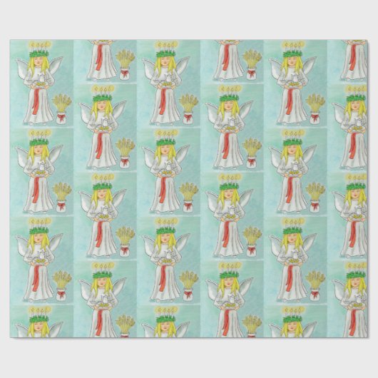 St. Lucia Day Giftwrap Cadeaupapier (Vlak)