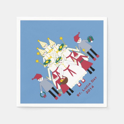 St. Lucia Day Kerstpapier servetten (Voorkant)