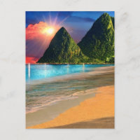 St. Lucia De Pitons Zonsopgang