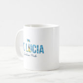 St. Lucia Eiland Naam | Elke Dag Trots Koffiemok (Voorkant links)