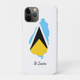 St Lucia Flag Map Case-Mate iPhone Case