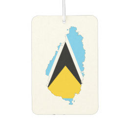 St Lucia Flag Map Luchtverfrisser