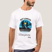 St Lucia Honeymoon 2023 T-shirt (Voorkant)
