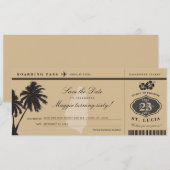St Lucia Instapass Save the Date Verjaardag (Voorkant / Achterkant)