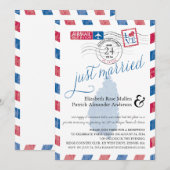 St. Lucia is pas getrouwd Luchtpost Post Receptie Kaart (Voorkant / Achterkant)