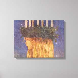 St Lucia John Bauer Canvas Afdruk