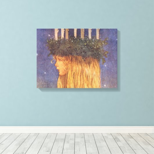 St Lucia John Bauer Canvas Afdruk (Insitu (Houten vloer))