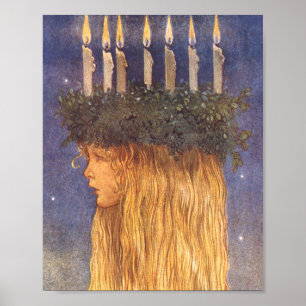 St Lucia John Bauer Poster