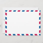 St. Lucia Luchtpost Post-huwelijksreceptie Kaart (Achterkant)