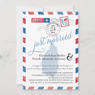 St. Lucia Net Getrouwd Luchtpost Ontvangst Kaart