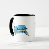 St. Lucia Paint Brush Design | Caribische trots Mok (Voorkant links)