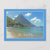 St. Lucia / Pitons Briefkaart (Voorkant)
