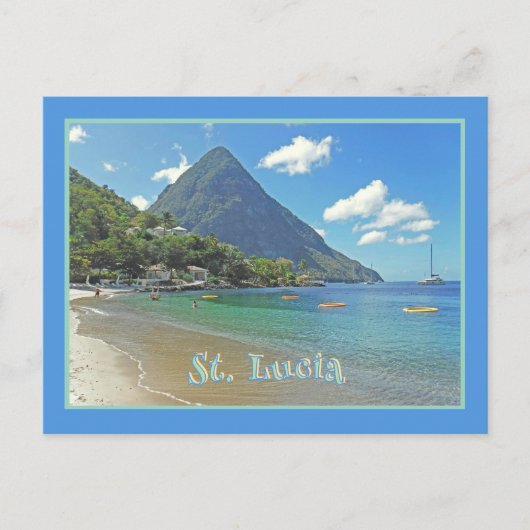 St. Lucia / Pitons Briefkaart (Voorkant)