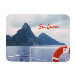 St. Lucia Pitons van het Zee Premium Magnet Magneet