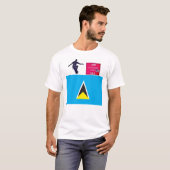 ST LUCIA SK8 T-Shirt (Voorkant volledig)