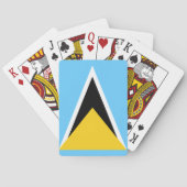 St. Lucia speelkaartdek Pokerkaarten (Achterkant)