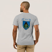 st lucia t-shirt (Achterkant volledig)