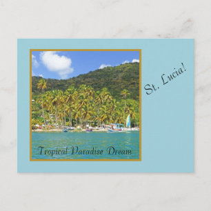 ST. LUCIA: TROPISCHE PARADISE DREAM BRIEFKAART