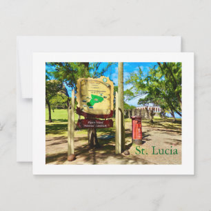 St. Lucia's Pigeon Island National Landmark Briefkaart