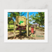 St. Lucia's Pigeon Island National Landmark Briefkaart (Voorkant)