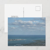 St Lucie Inlet Florida Arial Uitzicht Briefkaart (Voorkant / Achterkant)
