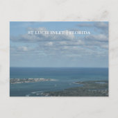 St Lucie Inlet Florida Arial Uitzicht Briefkaart (Voorkant)