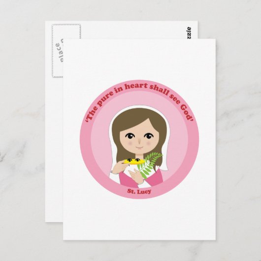 St. Lucy Briefkaart (Voorkant / Achterkant)