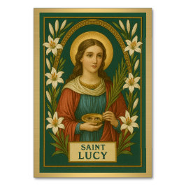 St. Lucy Katholieke Trouwtafel Kaart