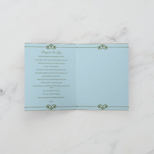 St. Lucy|Lucia Patroonheilige van de Kaart van (Binnen)