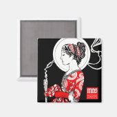 St. Lucy van Syracuse Magneet (Vierkant) (Voorkant / Achterkant)