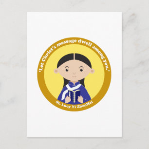 St. Lucy Yi ZhenMei Briefkaart