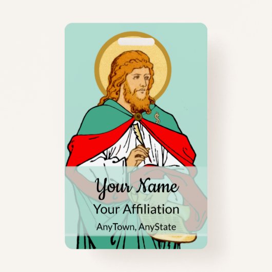 St. Luke, Beloved Physician (RLS 08; MedVers.) Badge (Achterkant)