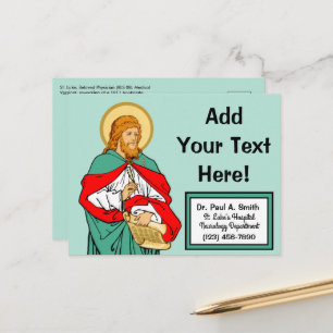 St. Luke, Beloved Physician (RLS 08; MedVers.) Briefkaart