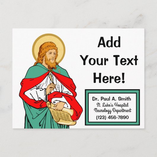 St. Luke, Beloved Physician (RLS 08; MedVers.) Briefkaart (Voorkant)