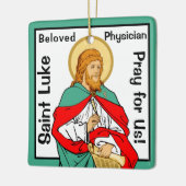 St. Luke, Beloved Physician (RLS 08; MedVers.) Keramisch Ornament (Links)