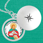St. Luke, Beloved Physician (RLS 08; MedVers.) Locket Ketting<br><div class="desc">Voordat hij een evangelist was, was St. Lucas een arts - misschien een scheepsarts. Een Griek van geboorte, zijn nalatenschap was een medische opleiding die ongeëvenaard was in de oude wereld. Volgens de Griekse mythe was Asclepius, de zoon van Apollo, de eerste arts en tot op de dag van vandaag...</div>