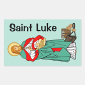 St. Luke, Beloved Physician (RLS 08; MedVers.) Rechthoekige Sticker (Voorkant)