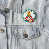 St. Luke, Beloved Physician (RLS 08; MedVers.) Ronde Button 5,7 Cm (In situ)