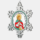 St. Luke, Beloved Physician (RLS 08; MedVers.) Tin Sneeuwvlok Ornament (Rechts)