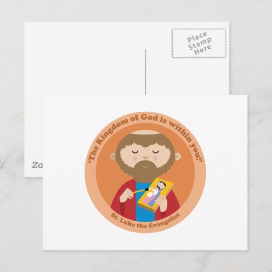 St. Luke de Evangelist Briefkaart (Voorkant / Achterkant)