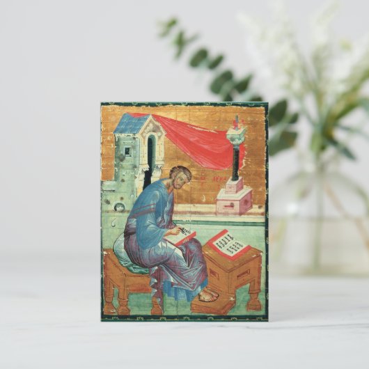 St. Luke de Evangelist door Andrei Rublev Briefkaart (Staand voorkant)