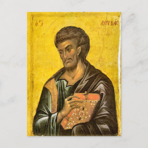 St. Luke de Evangelist Icon Orthodox Christelijk Briefkaart