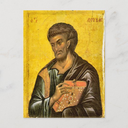 St. Luke de Evangelist Icon Orthodox Christelijk Briefkaart (Voorkant)