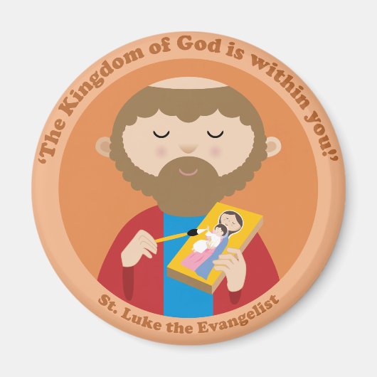 St. Luke de Evangelist Magneet (Voorkant)