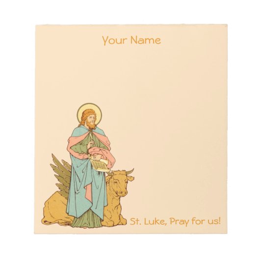 St. Luke de Evangelist (RLS 08) 5.5"x6" Notitieblok (Voorkant)