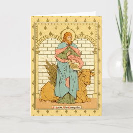 St. Luke de Evangelist (RLS 08) Blanco groet Kaart